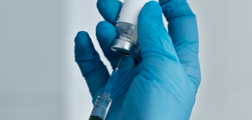 Patient receiving a vaccination at Gosford Doctors