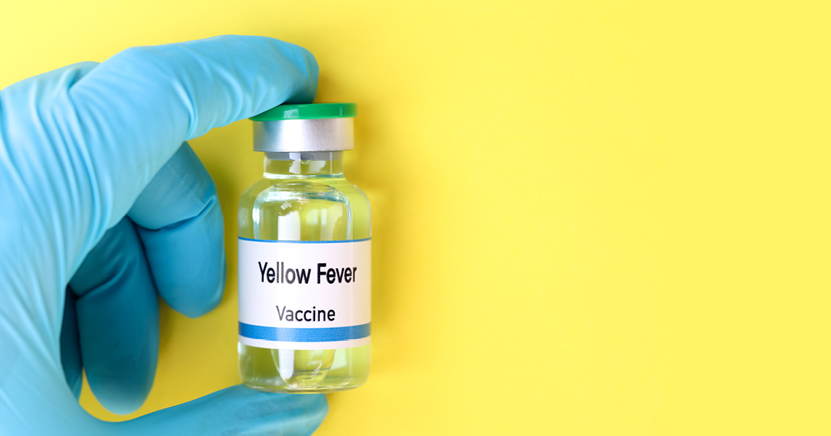 Patient receiving a Yellow Fever vaccine at Gosford Doctors