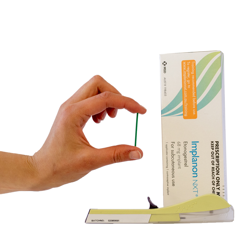 Clinician inserting an Implanon contraceptive implant at Gosford Doctors