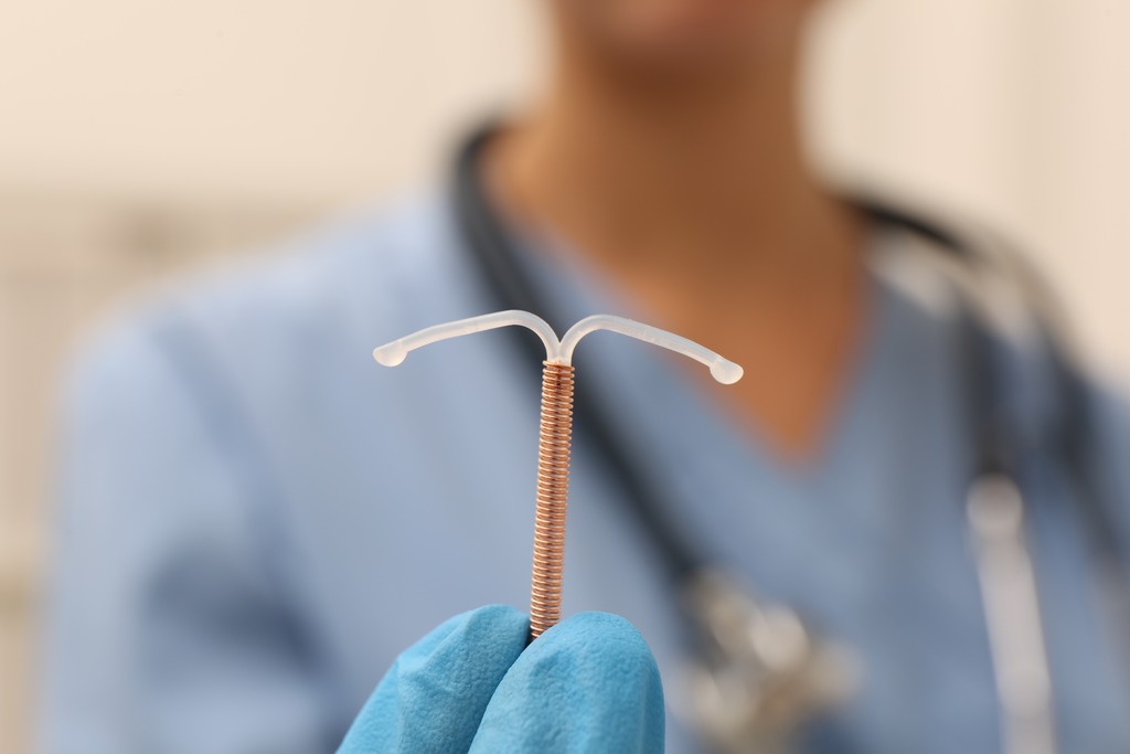 Clinician inserting an IUD as contraception at Gosford Doctors